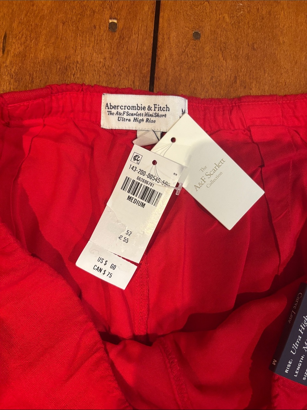 Abercrombie linen skort NWT - Picture 3 of 4